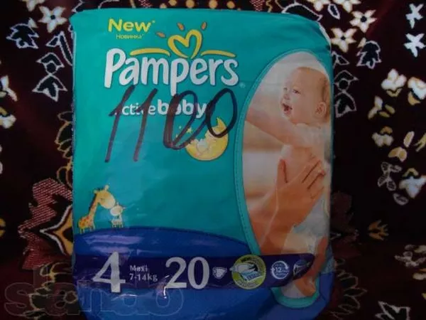 Продам подгузники Pampers Active Baby - 4,  18 штук 2